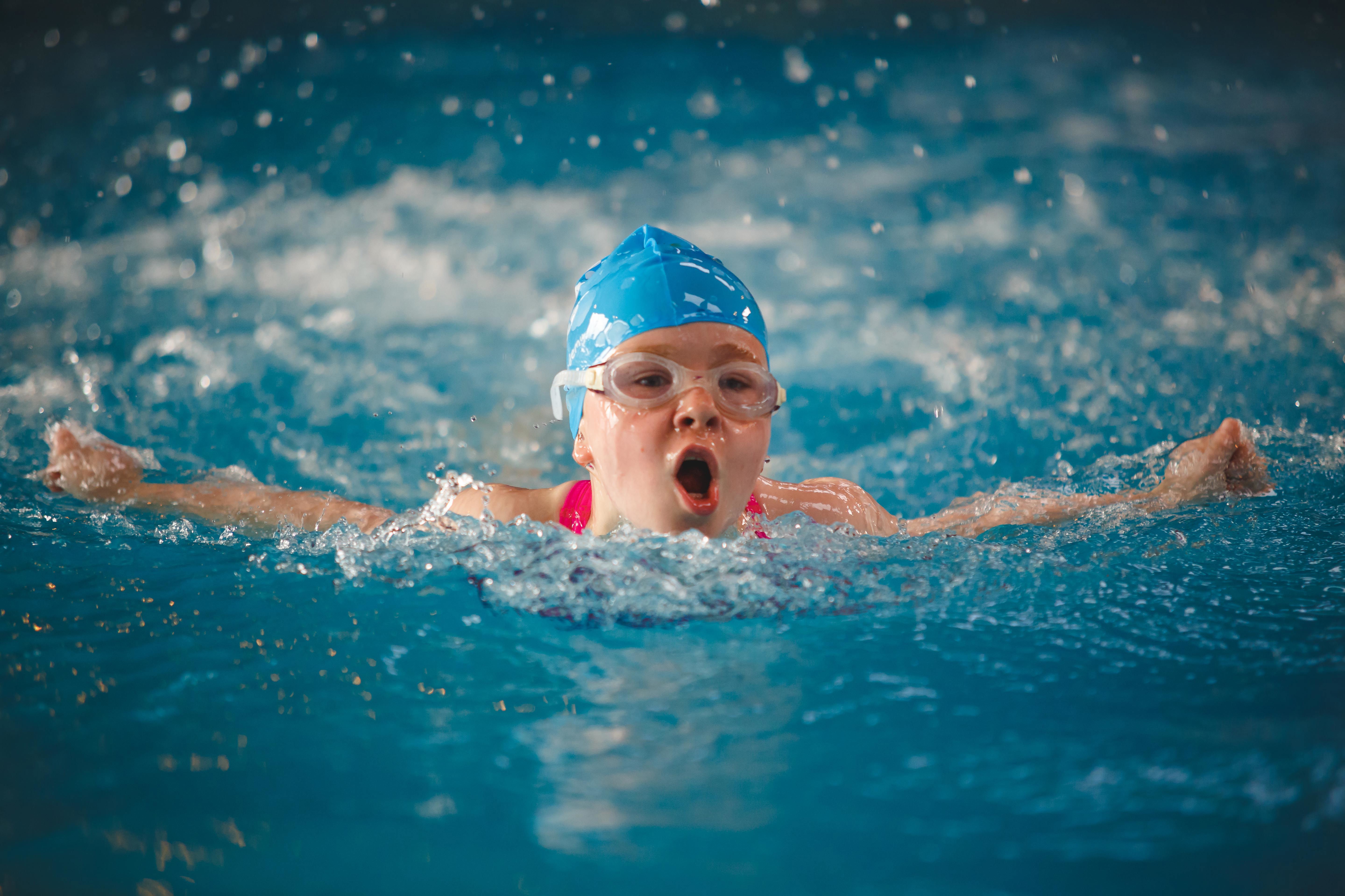 Child Swimming (Butterfly)