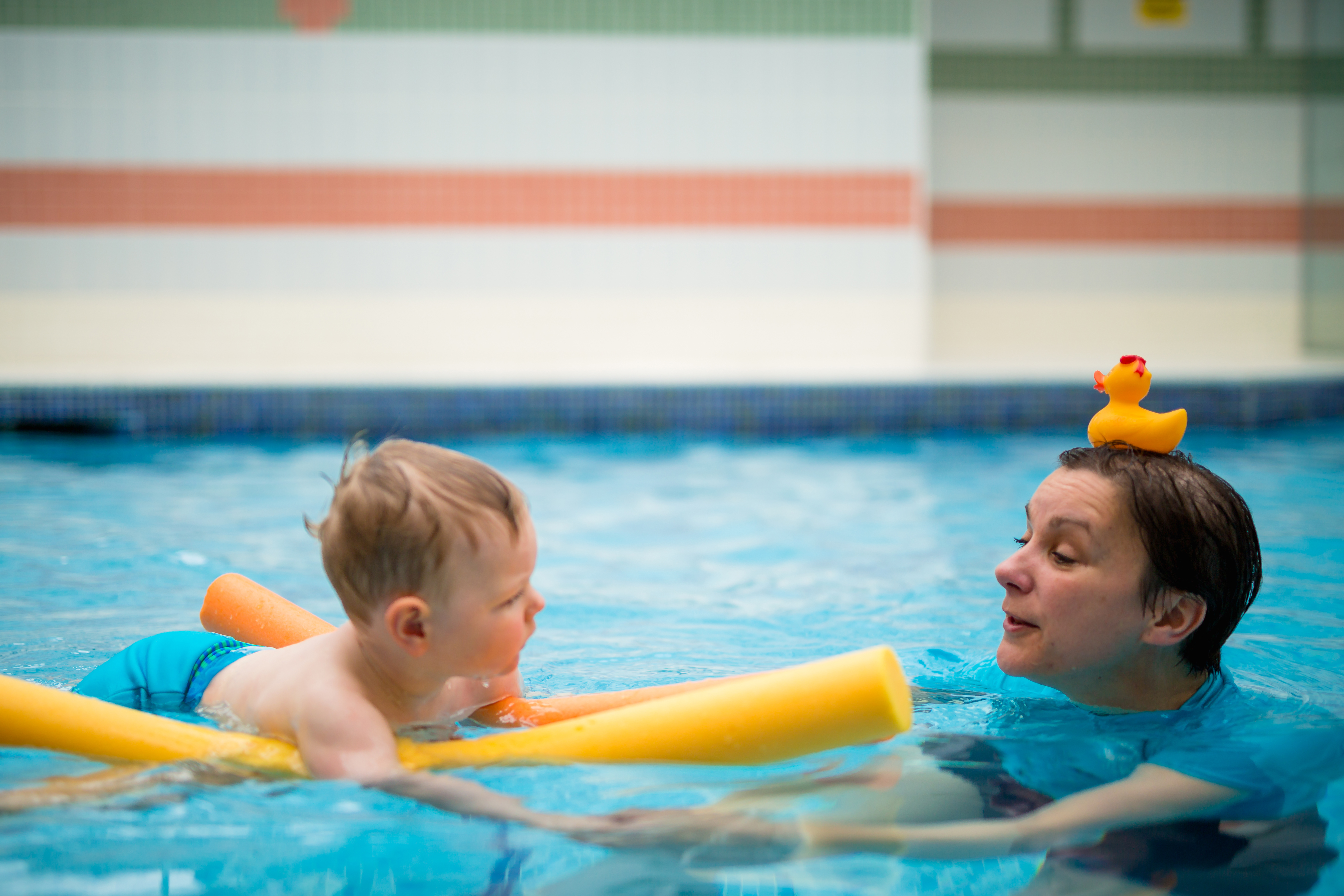 Pre-School Swimming Lessons (Teacher with Duck)