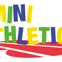 Mini Athletics Logo Red Track