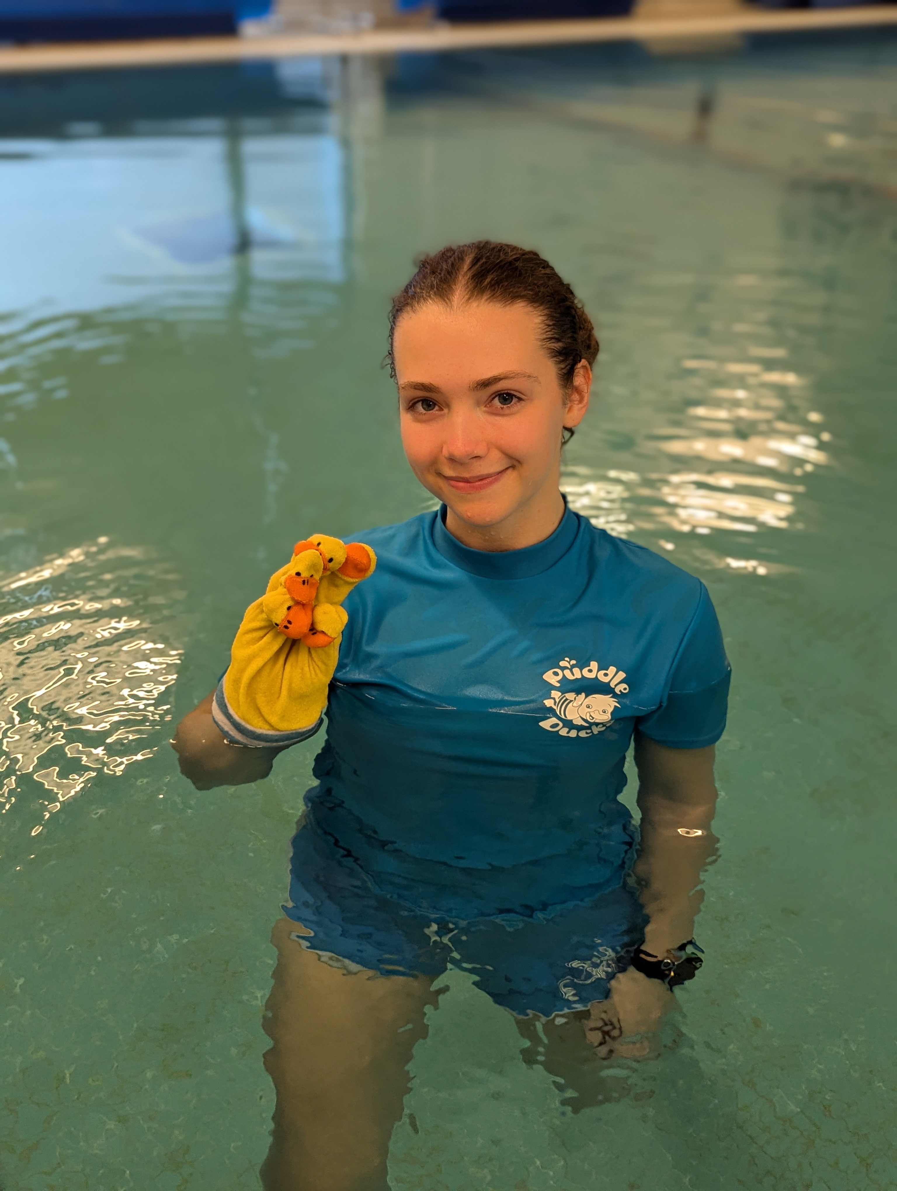 Hollie Ducks In Water