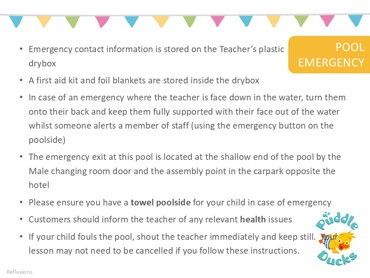 Poster Pool Emergency Reflexions